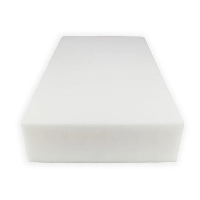Accommodates textile-custom foam sheet 23kg/m³. High density and firmness foam piece for upholstery, chairs, sofas, armchairs, mattresses, crafts.